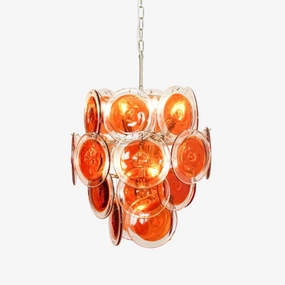 Murano Orange Disk Glass Chandelierrustic chandelier,bedroom chandelier 