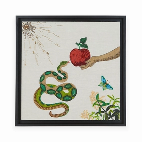 Muse Snake & Apple Beaded Artnordic style wall decor