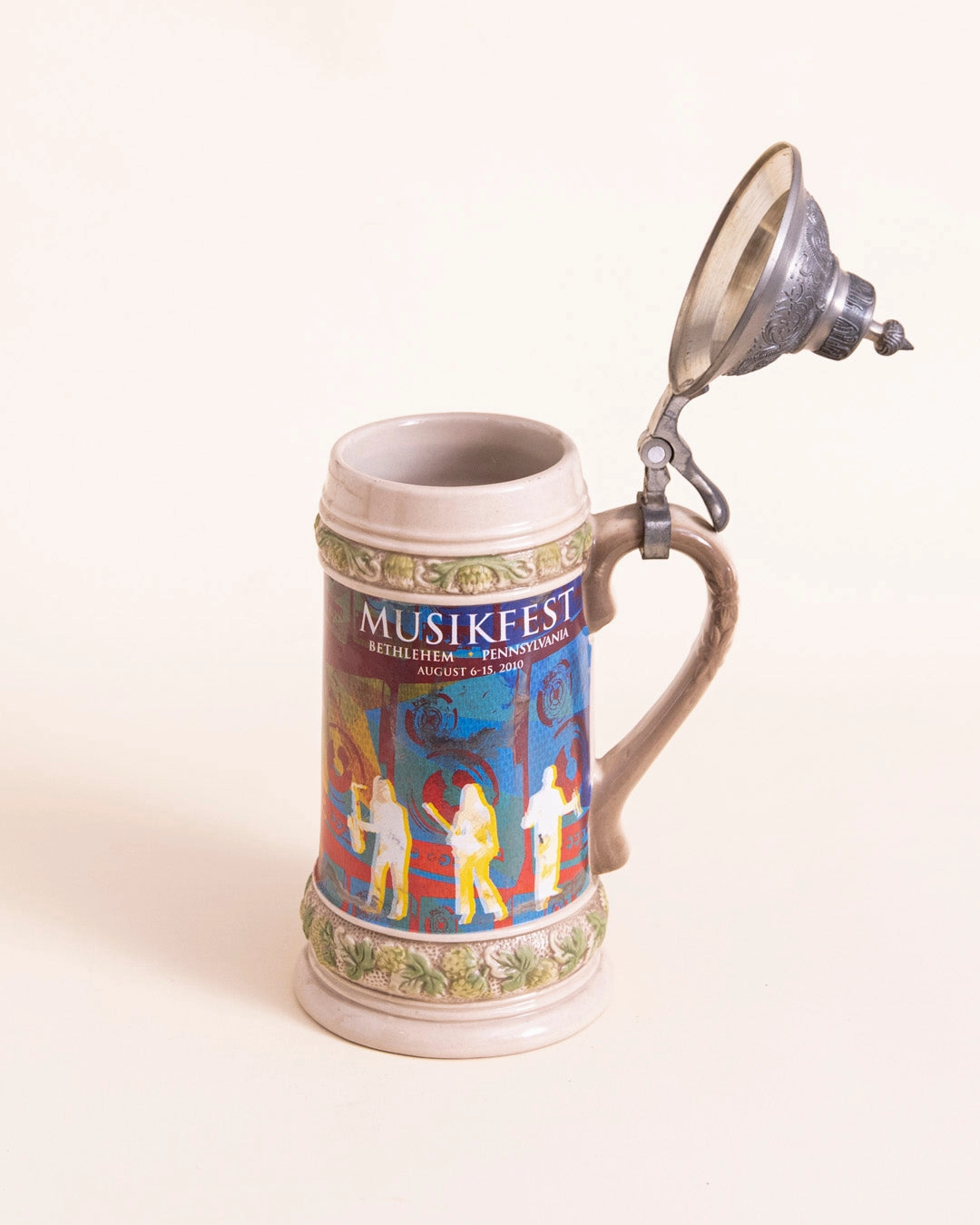 Musikfest Celebration - Vintage Stein Beer Mug with Lid