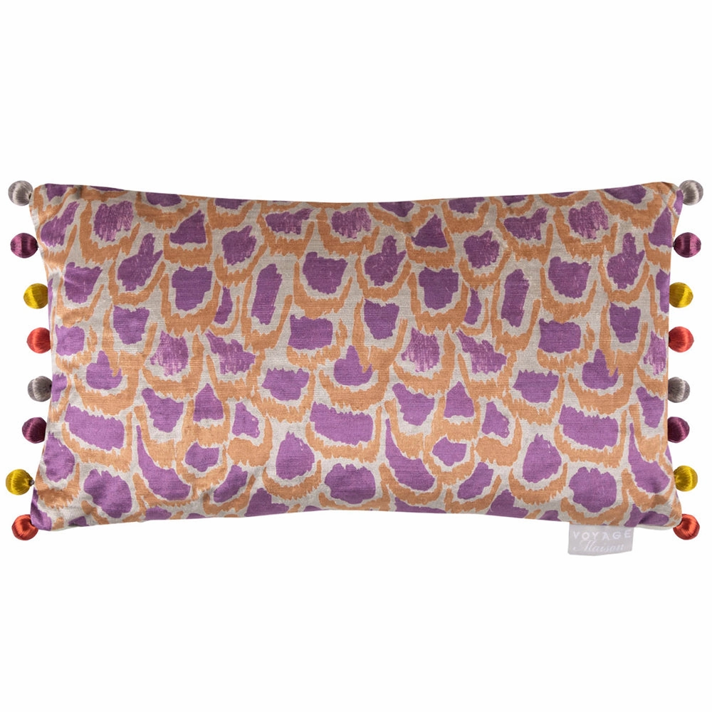Nada Printed Feather Cushion Bronze