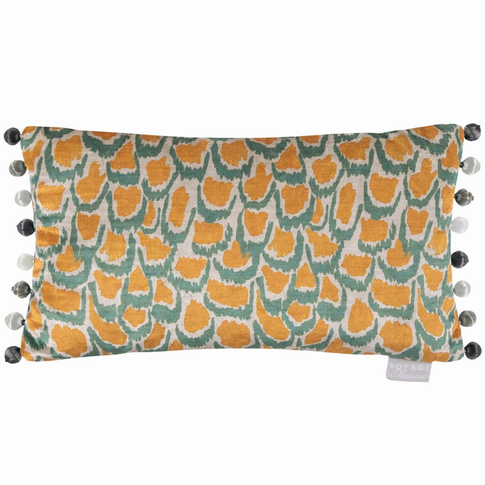 Nada Printed Feather Cushion Rust