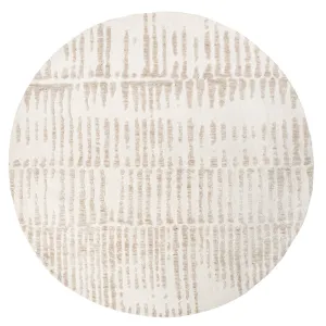 Nahba Ivory And Cream Textured Tribal Round Rugmodern color block patchwork rug
