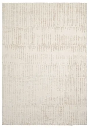 Nahba Ivory And Cream Textured Tribal Rugmodern color block patchwork rug