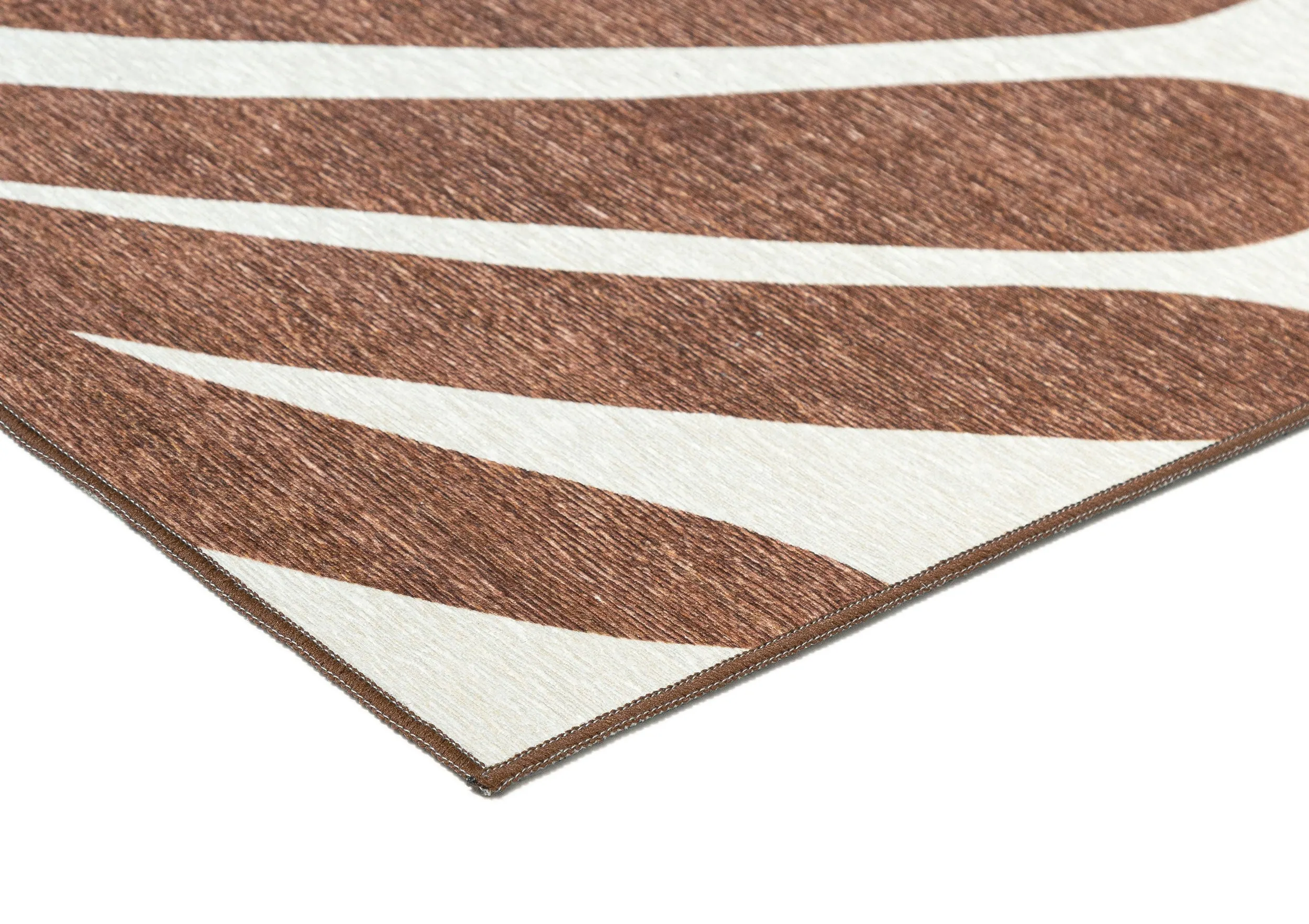 Naima Brown Cream Indoor Outdoor Washable Rug *NO RETURNS UNLESS FAULTY