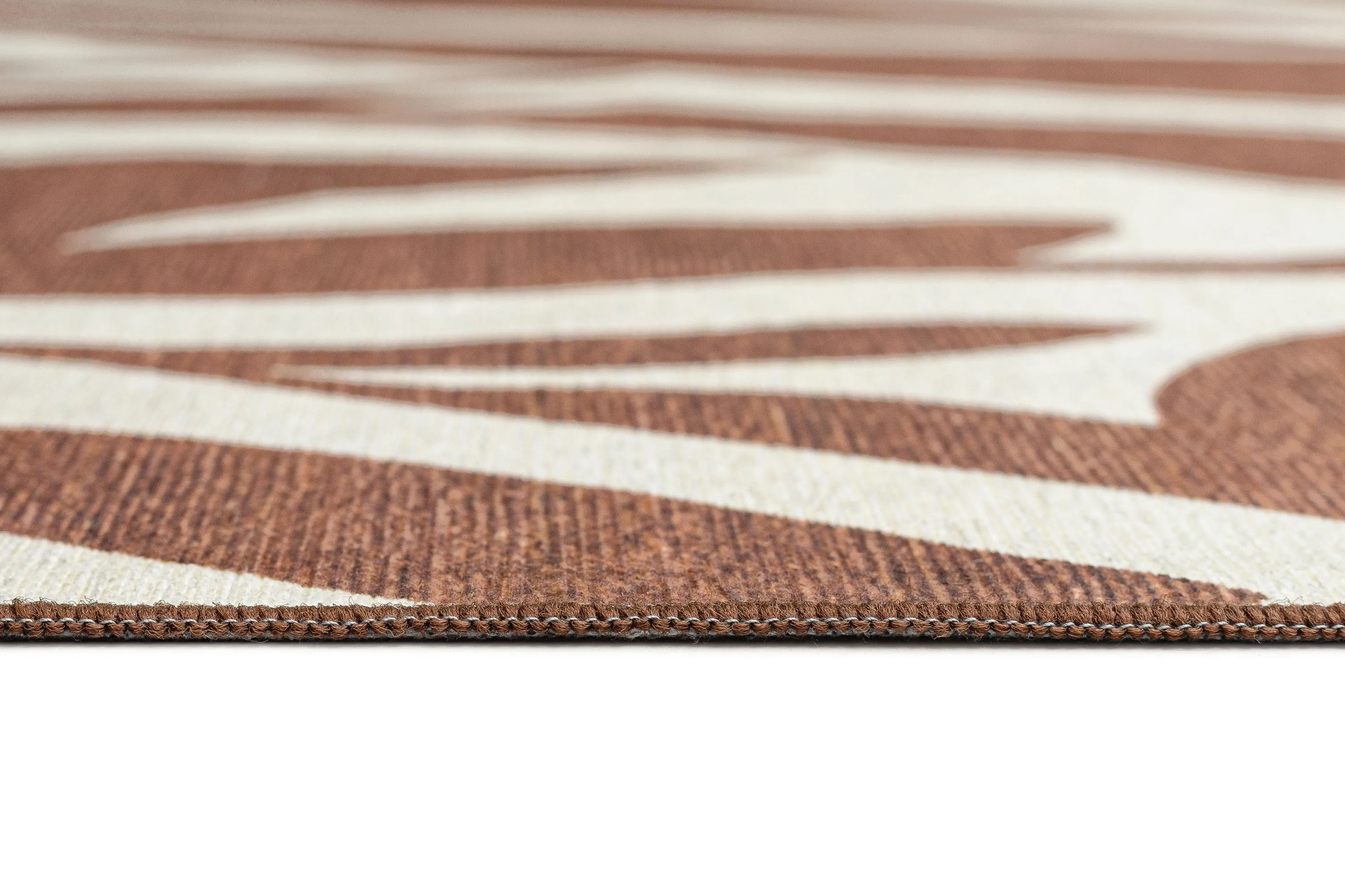 Naima Brown Cream Indoor Outdoor Washable Rug *NO RETURNS UNLESS FAULTY