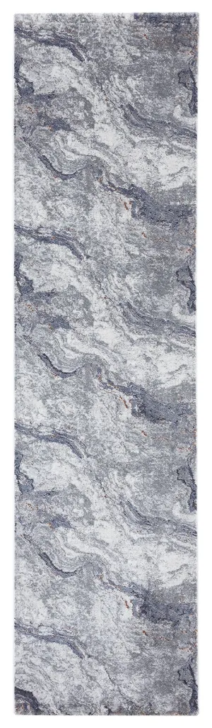 Nami Blue Transitional Runner Rug *NO RETURNS UNLESS FAULTYmodern color block patchwork rug