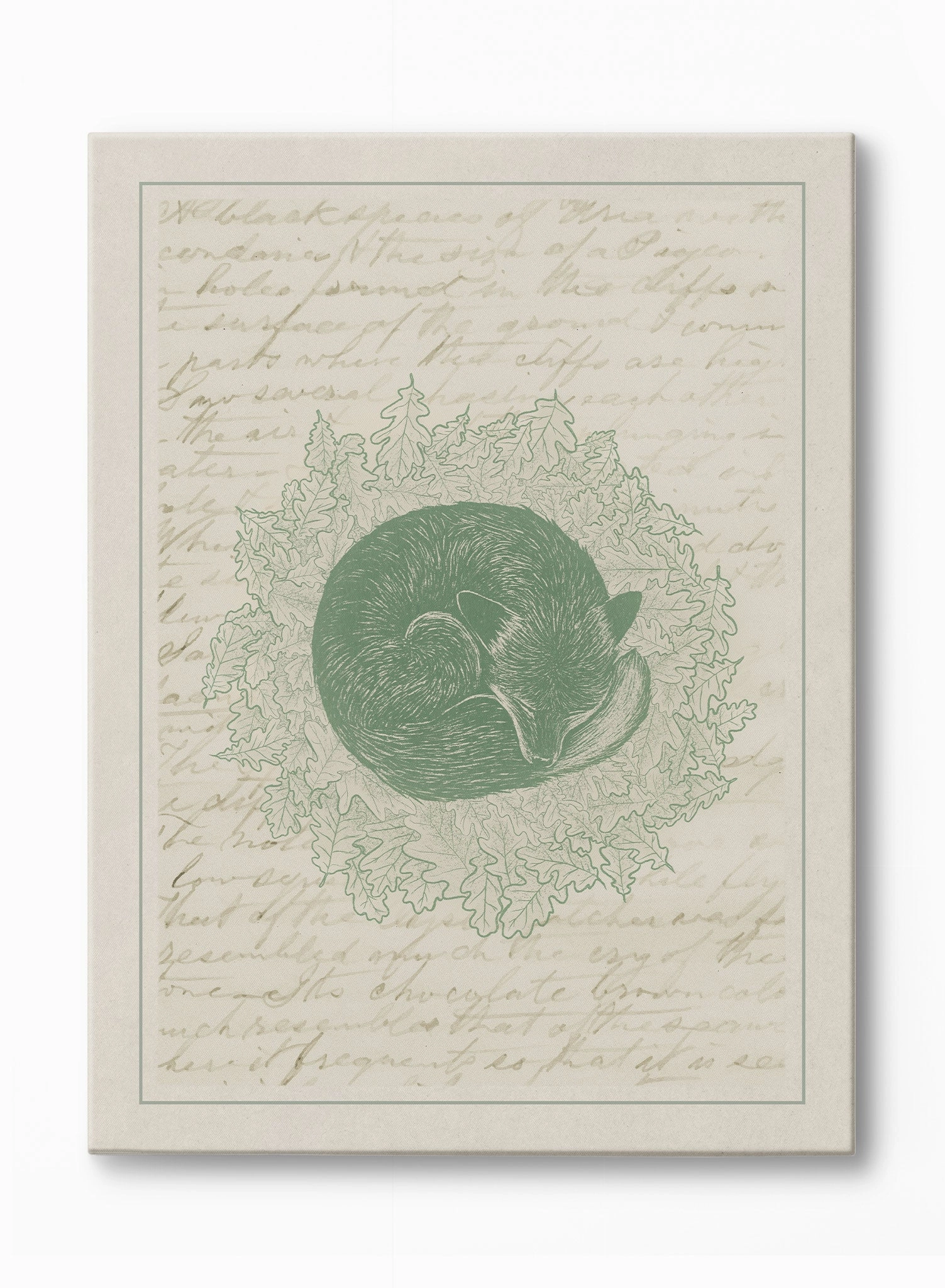 Nap Time Mr. Fox, Canvasindoor decorative canvas print