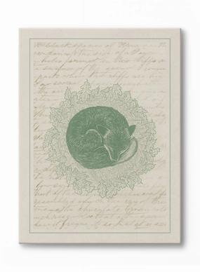 Nap Time Mr. Fox, Canvasindoor decorative canvas print