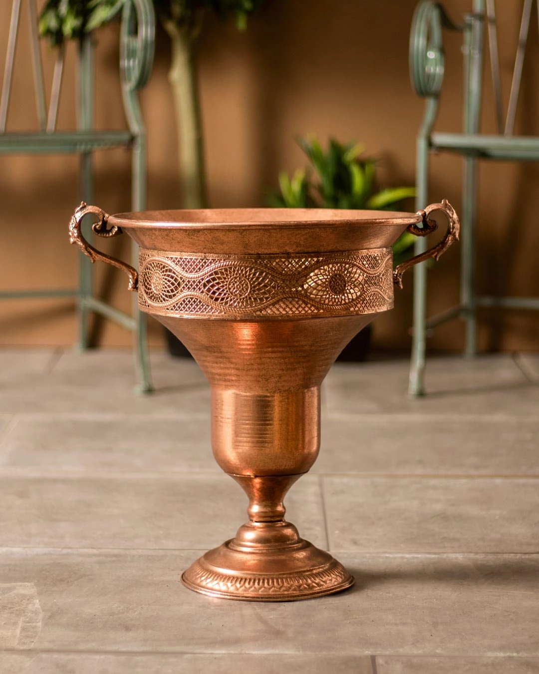 Napoli Antiqued Copper Urnhome decor ,wall decor 