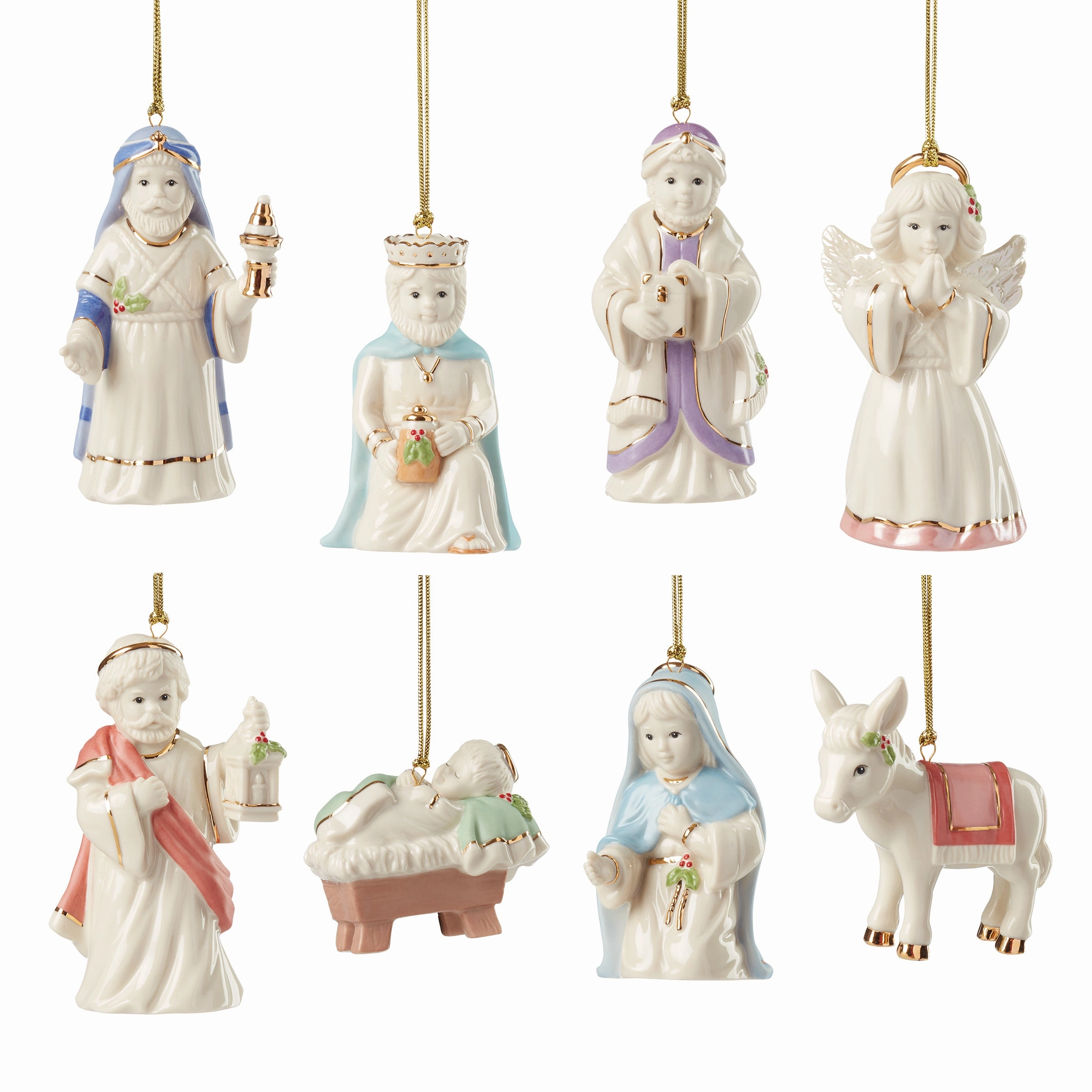 Nativity 8-Pc Ornament Set