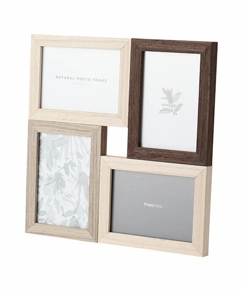 Natural Photo Frame 4 Windows Brown X Naturalhome decor ,wall decor 