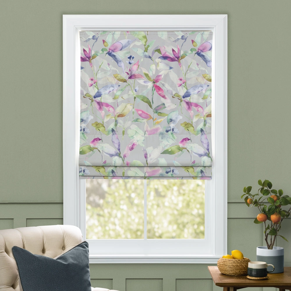 Naura Printed Cotton Made to Measure Roman Blinds Watermelon