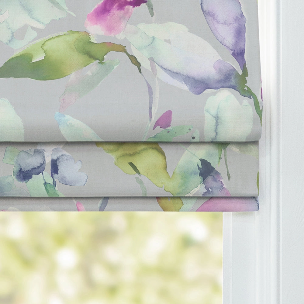 Naura Printed Cotton Made to Measure Roman Blinds Watermelon