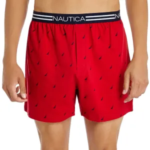 Nautica Mens Stretch Sail Print Knit Boxers Nautica Clothing