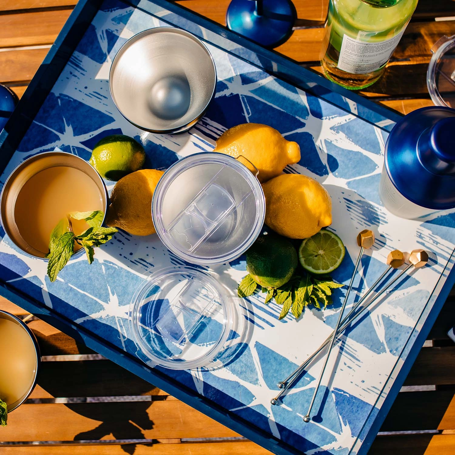 Navy Insulated Cocktail Tumblers - Set Of 4