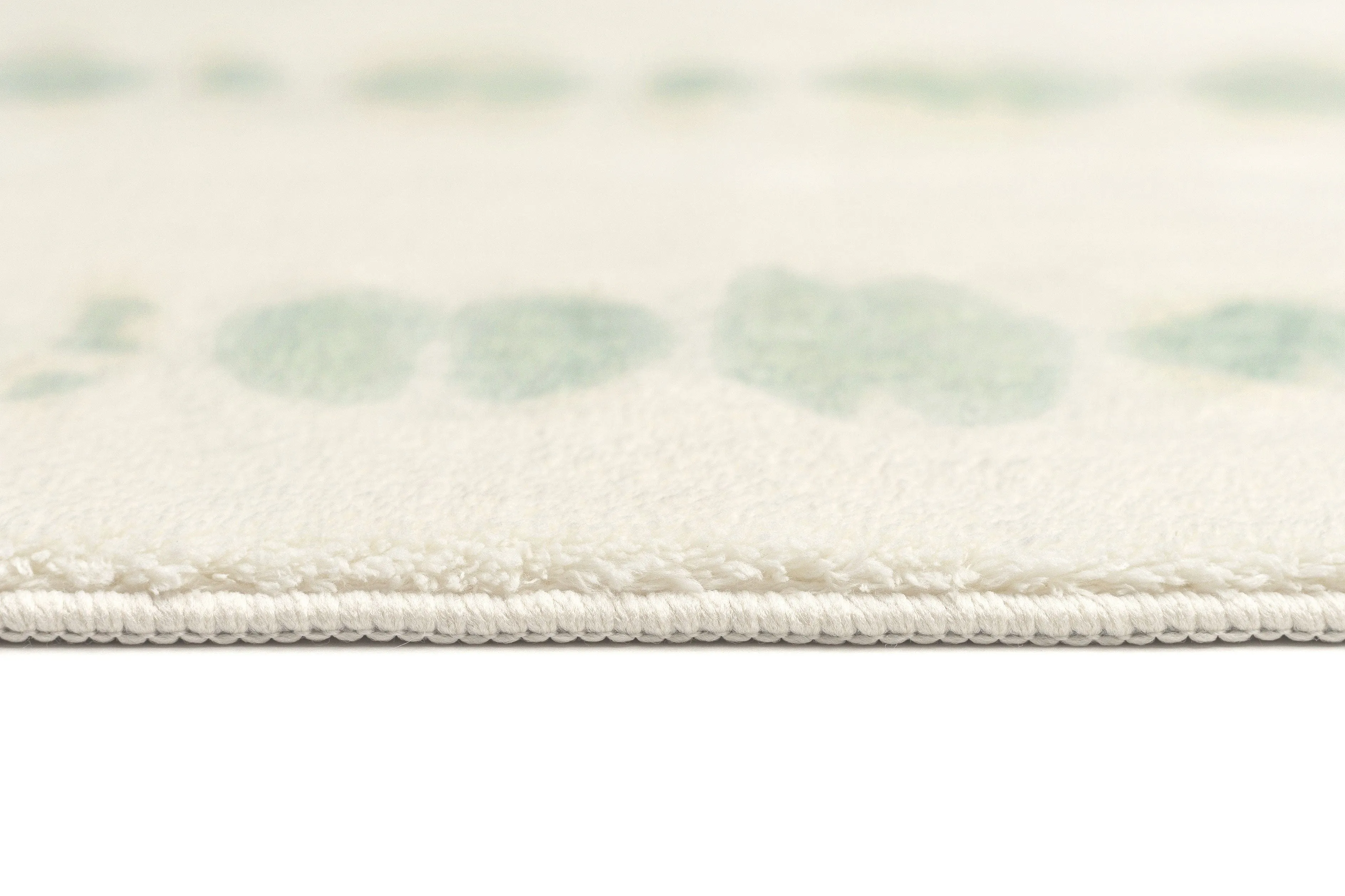 Nelia Mint Green Abstract Pattern Washable Rug *NO RETURNS UNLESS FAULTY