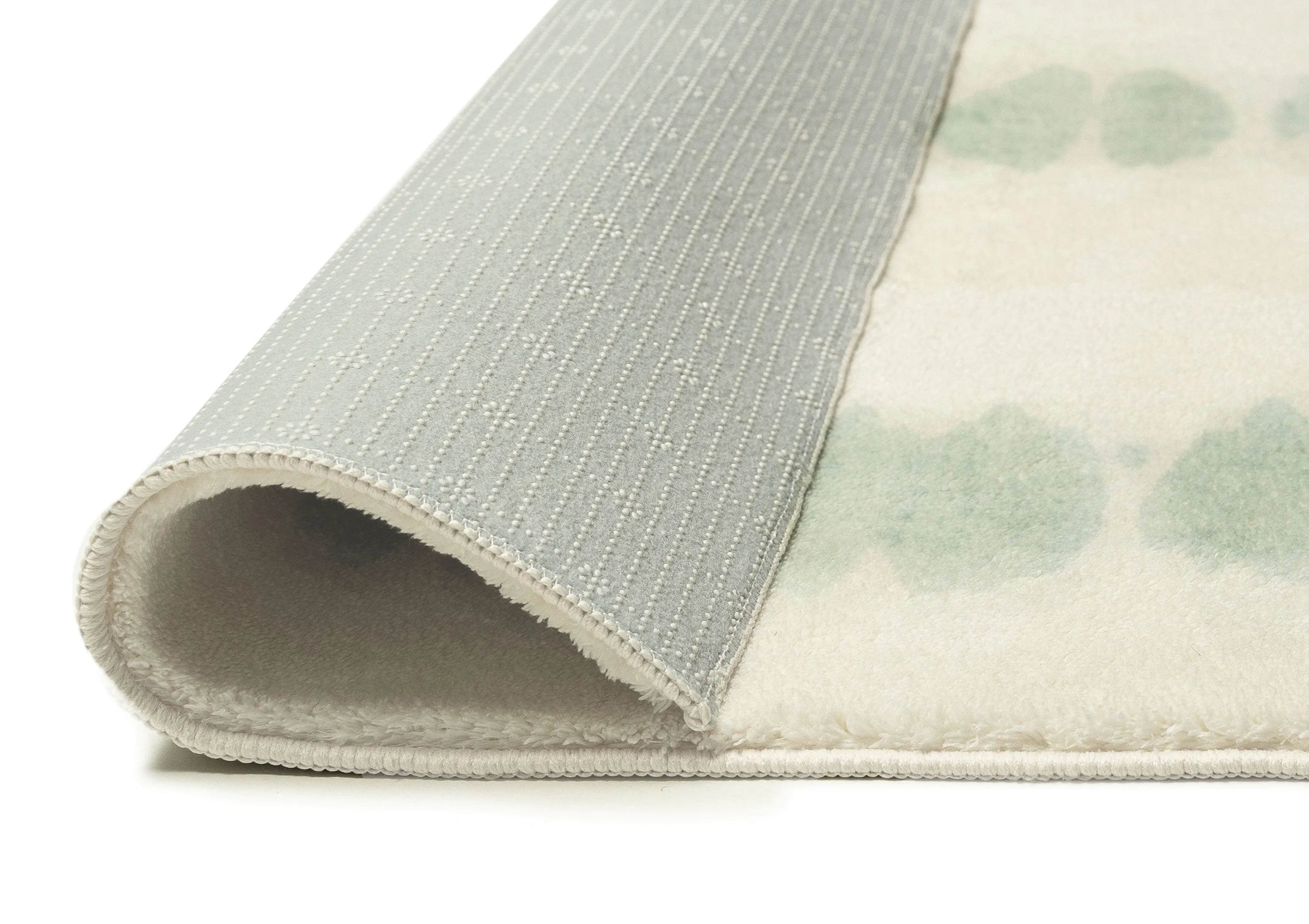 Nelia Mint Green Abstract Pattern Washable Rug *NO RETURNS UNLESS FAULTY