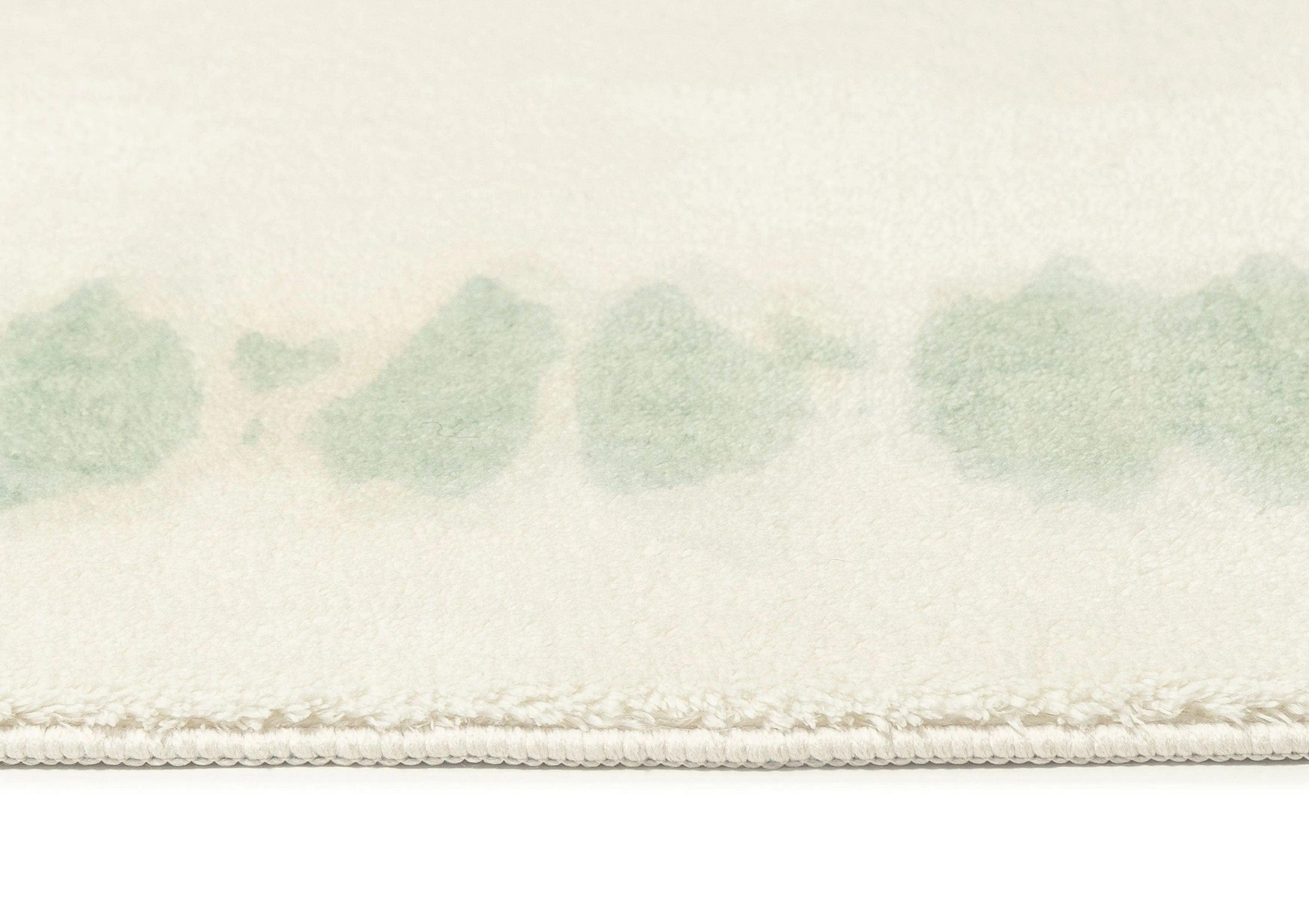 Nelia Mint Green Abstract Pattern Washable Rug *NO RETURNS UNLESS FAULTY