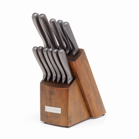 Nero Hammered Titanium 12 Piece Cutlery Block Setmodern kitchen decor ,kitchen dinner set ,dinnerware 