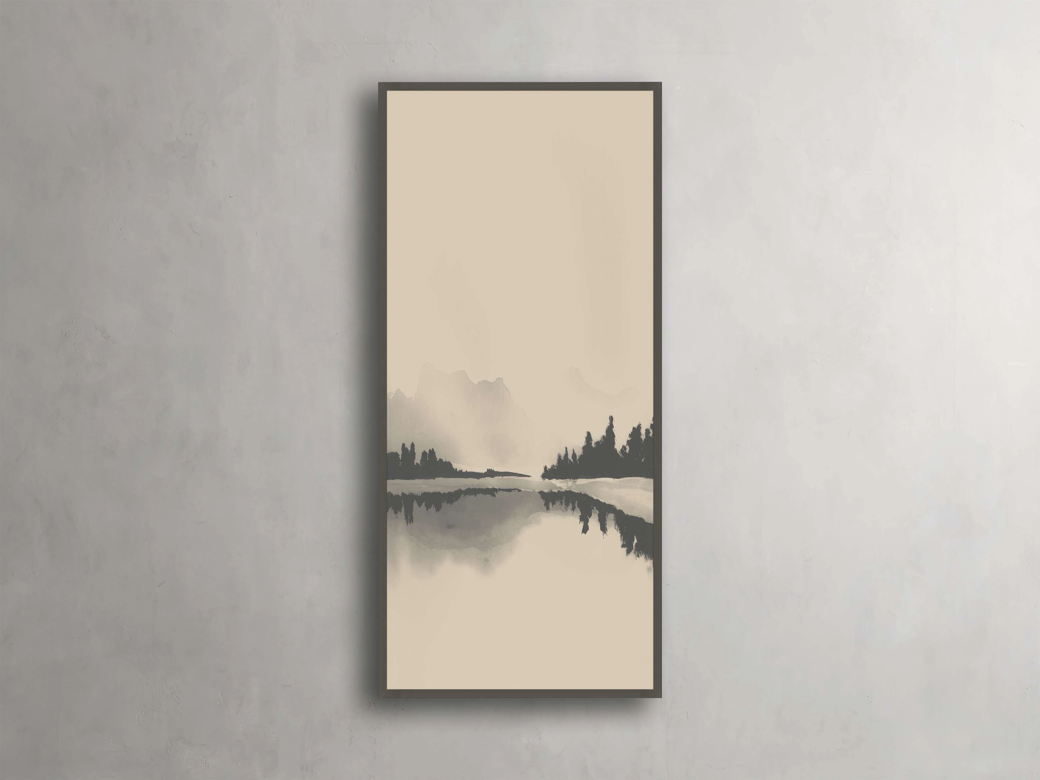 Neutral Horizon III Framed Printnordic style wall decor