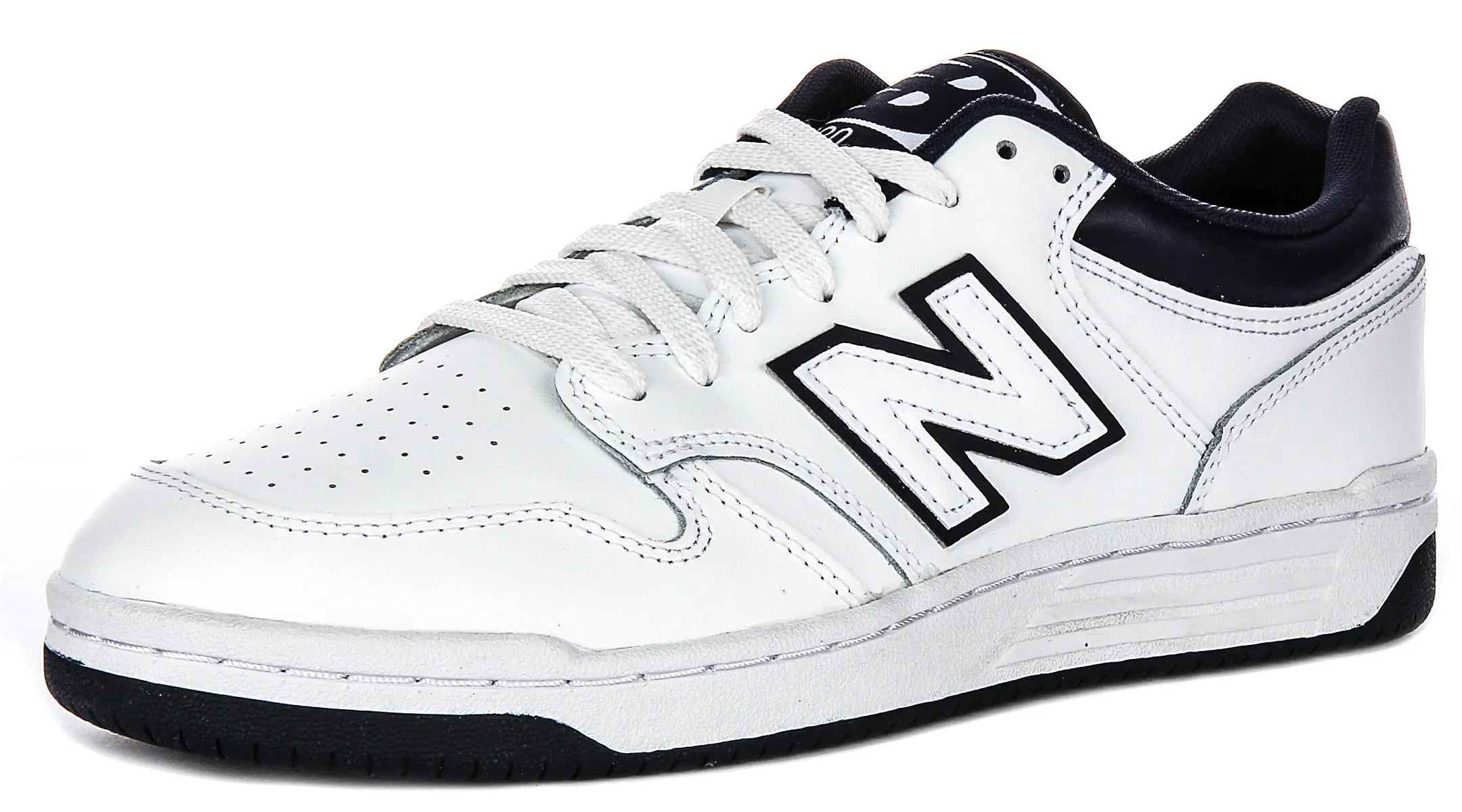 New Balance BB 480Lwn In White Navy Shoes New Balance