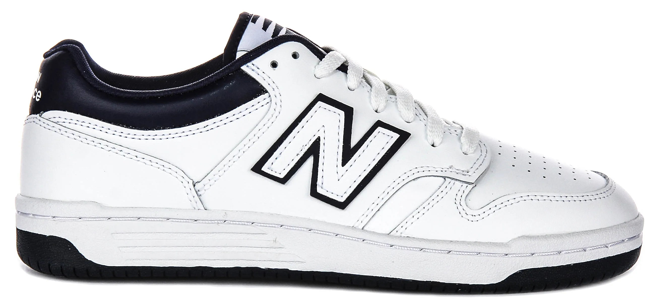 New Balance BB 480Lwn In White Navy Shoes New Balance