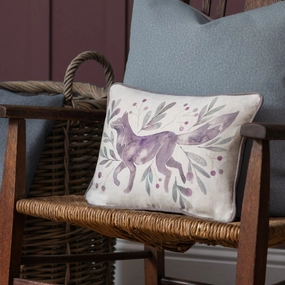 Nishiki Printed Feather Cushion Violetbedding sets ,throw blankets 