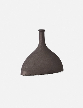 Noelle Geometric Decorative Vase, Black by Lemieux et Cie -  -home decor ,wall decor 
