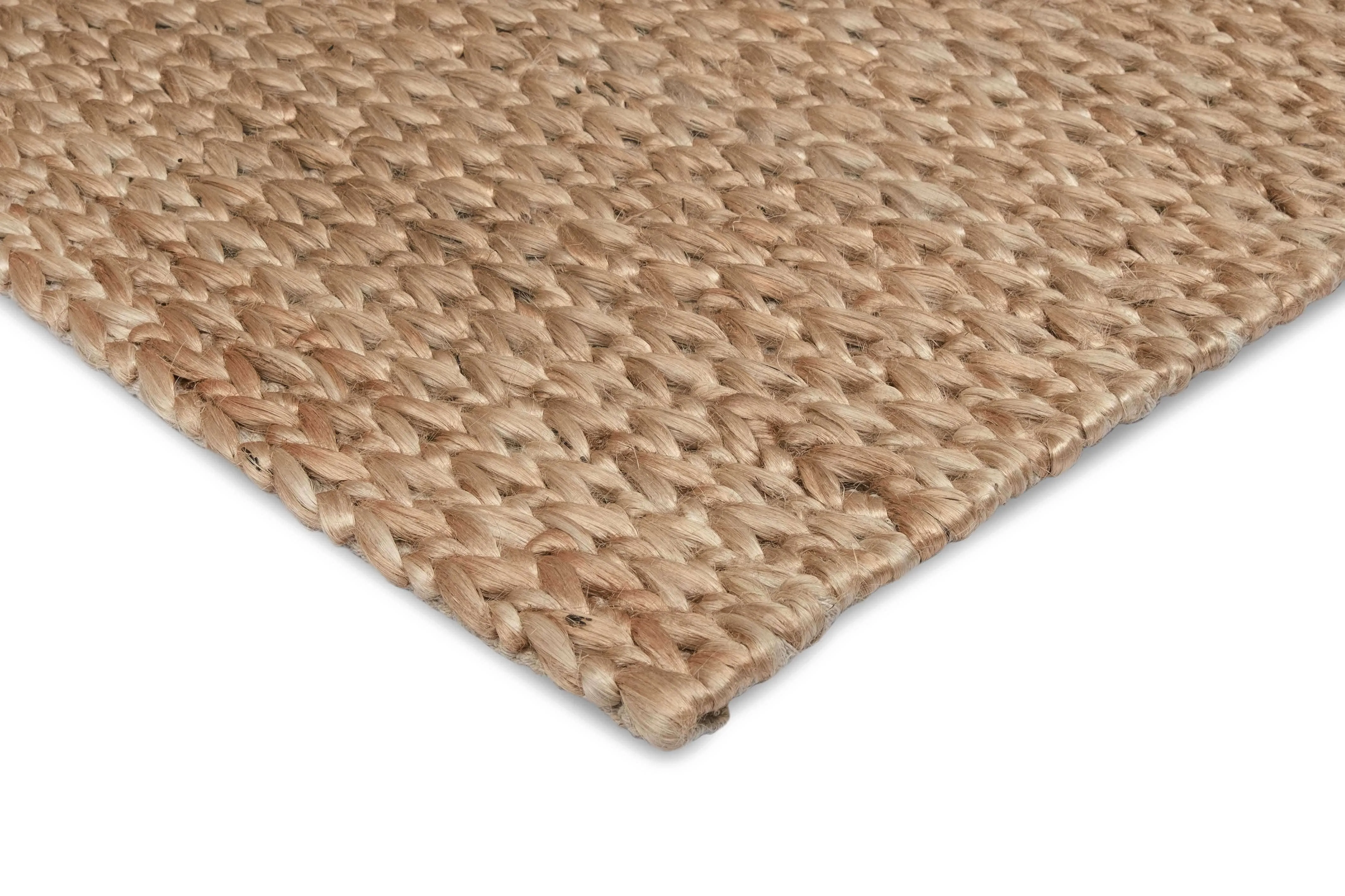 Nora Natural Tan Braided Jute Rug *NO RETURNS UNLESS FAULTY