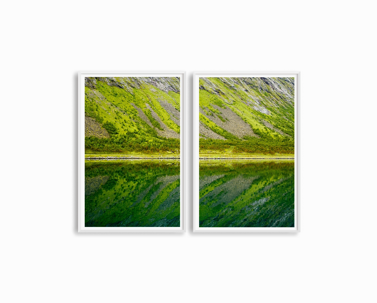 Norway Greens Set Includes Two Prints