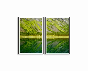Norway Greens Set Includes Two Printsmodern abstract painting decor