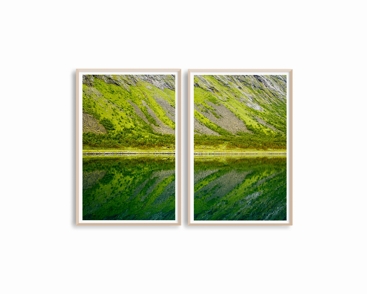 Norway Greens Set Includes Two Prints