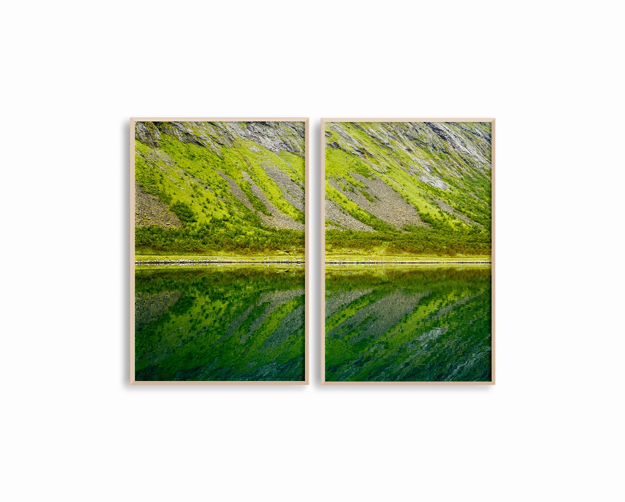 Norway Greens Set Includes Two Prints