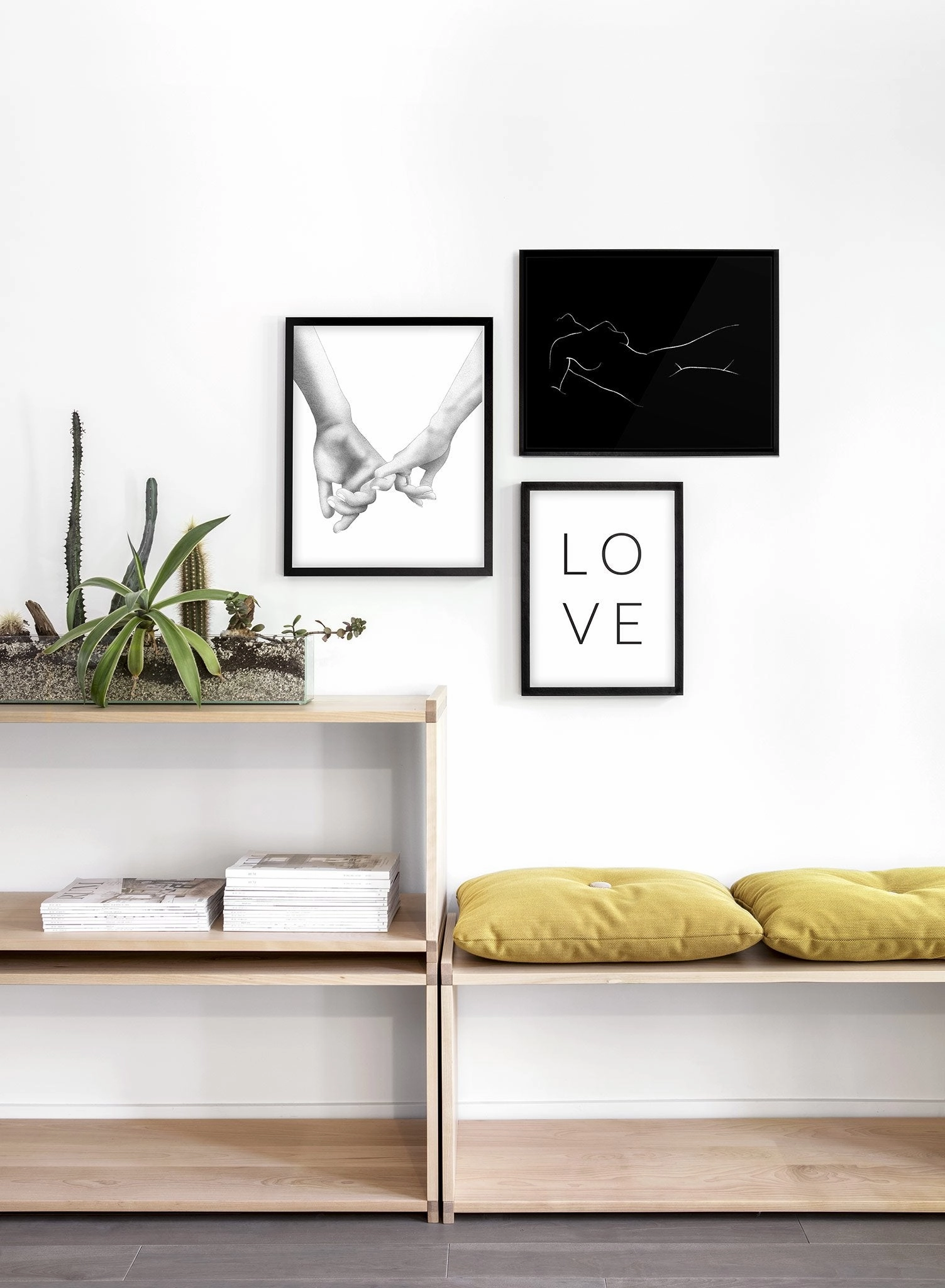 Nude Landscape in Black, Poster