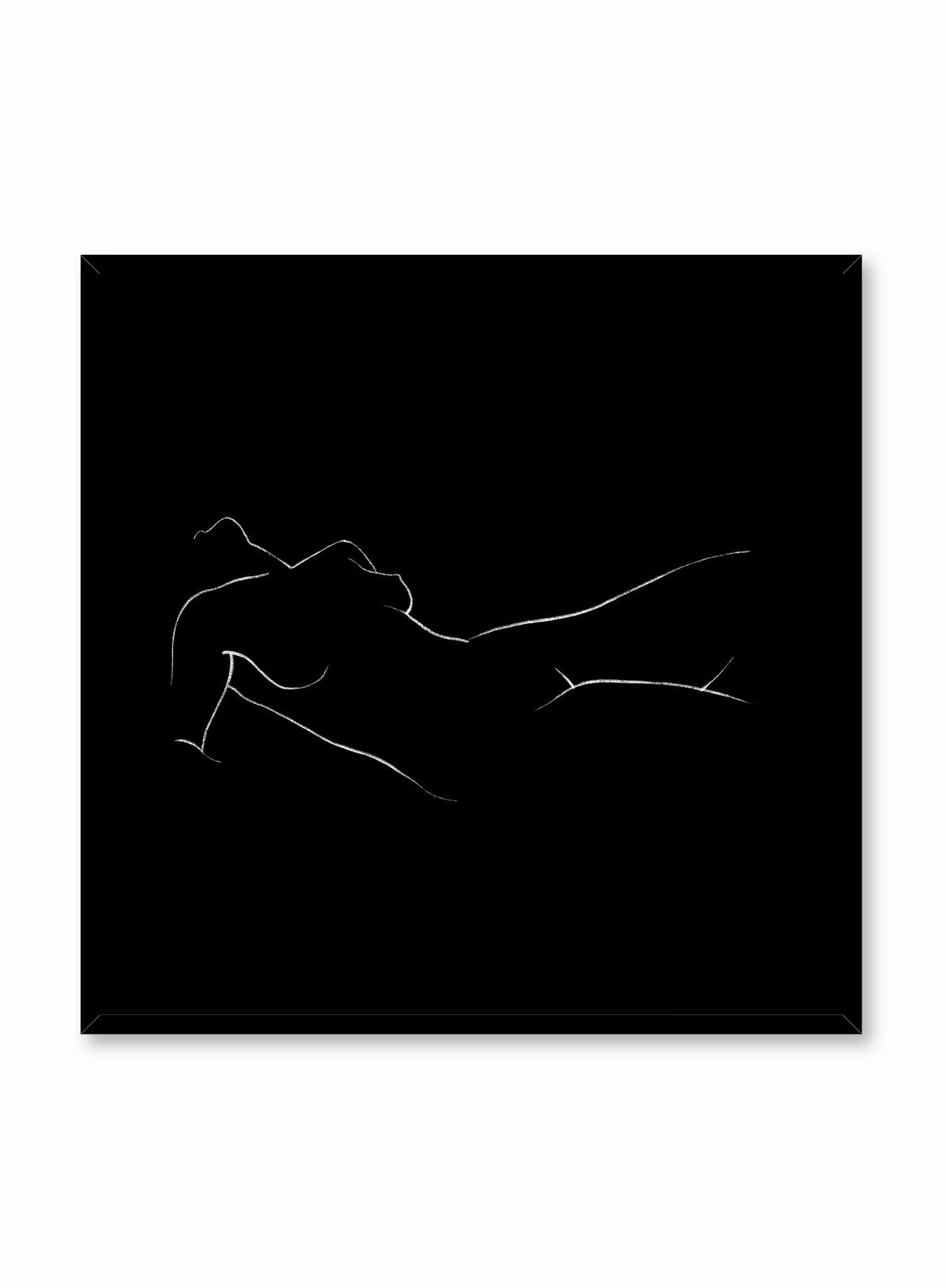 Nude Landscape in Black, Poster