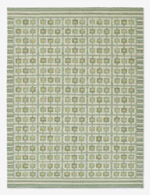 Nyland Handwoven Wool Rugmodern color block patchwork rug
