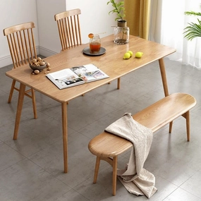 Oak Wood Dining Tablehome decor ,wall decor 