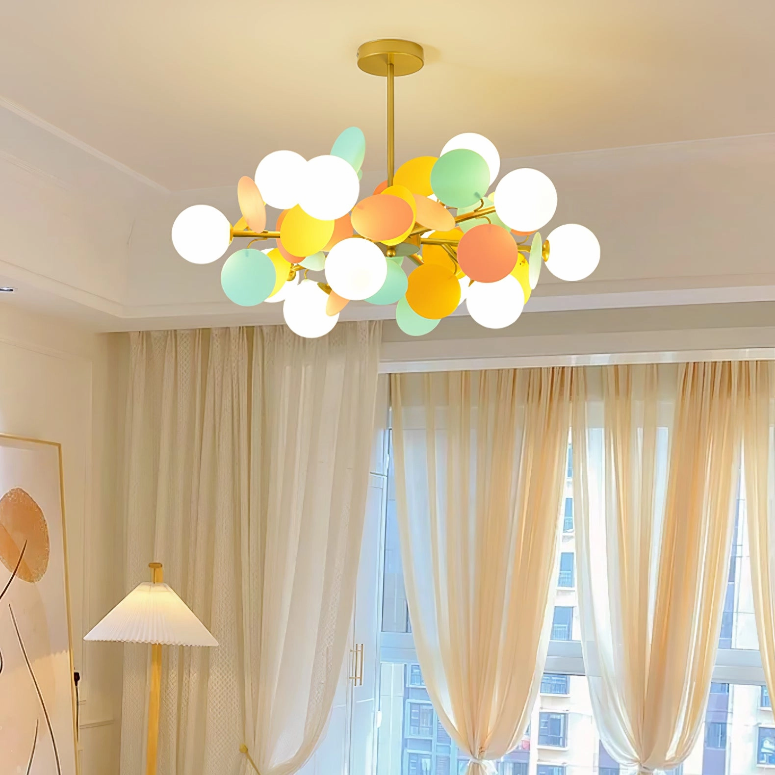 Off White Tree Chandelier