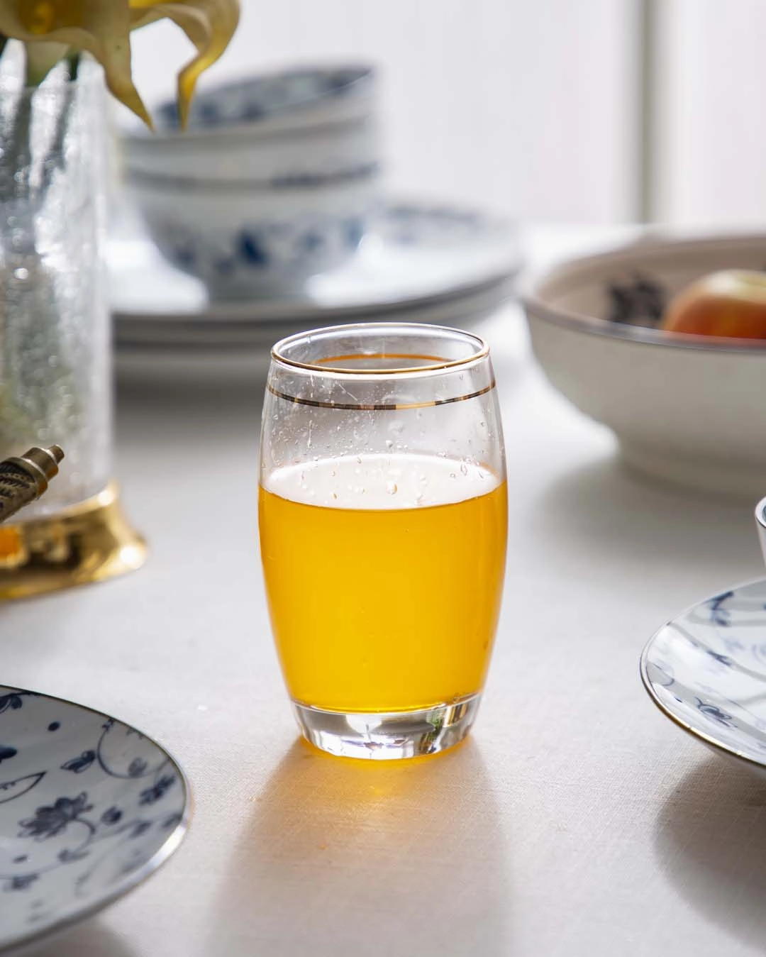 Old Fashion Egg Shape Drinking Glasses - Set of 6