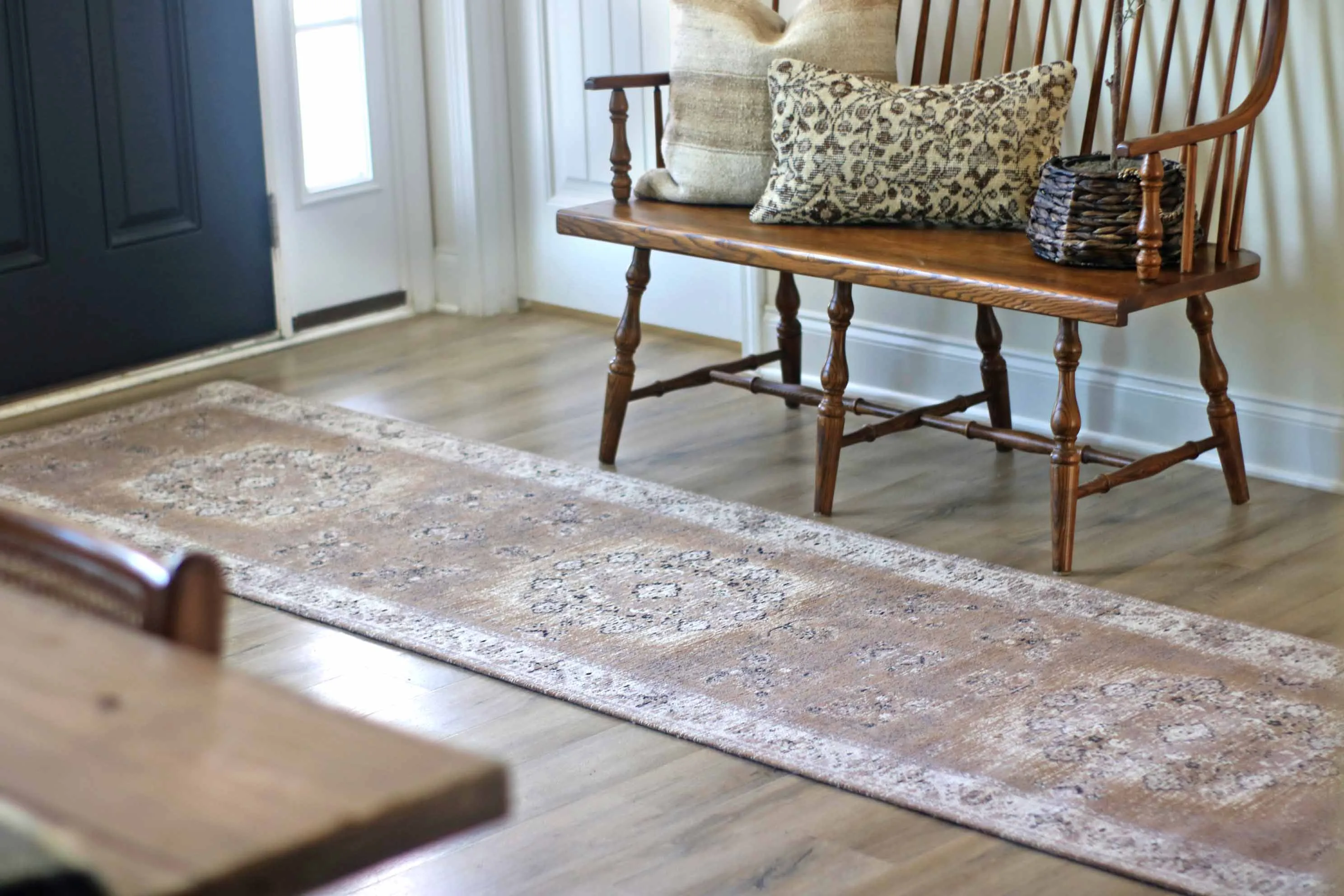 Olive Caramel Brown Traditional Medallion Runner Rug *NO RETURNS UNLESS FAULTY