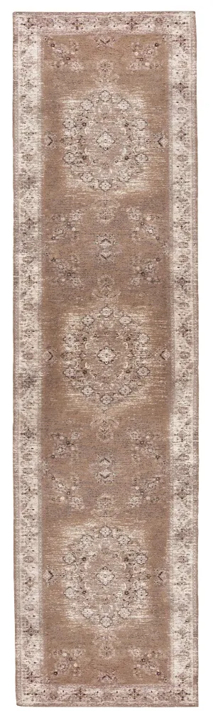 Olive Caramel Brown Traditional Medallion Runner Rug *NO RETURNS UNLESS FAULTYmodern color block patchwork rug