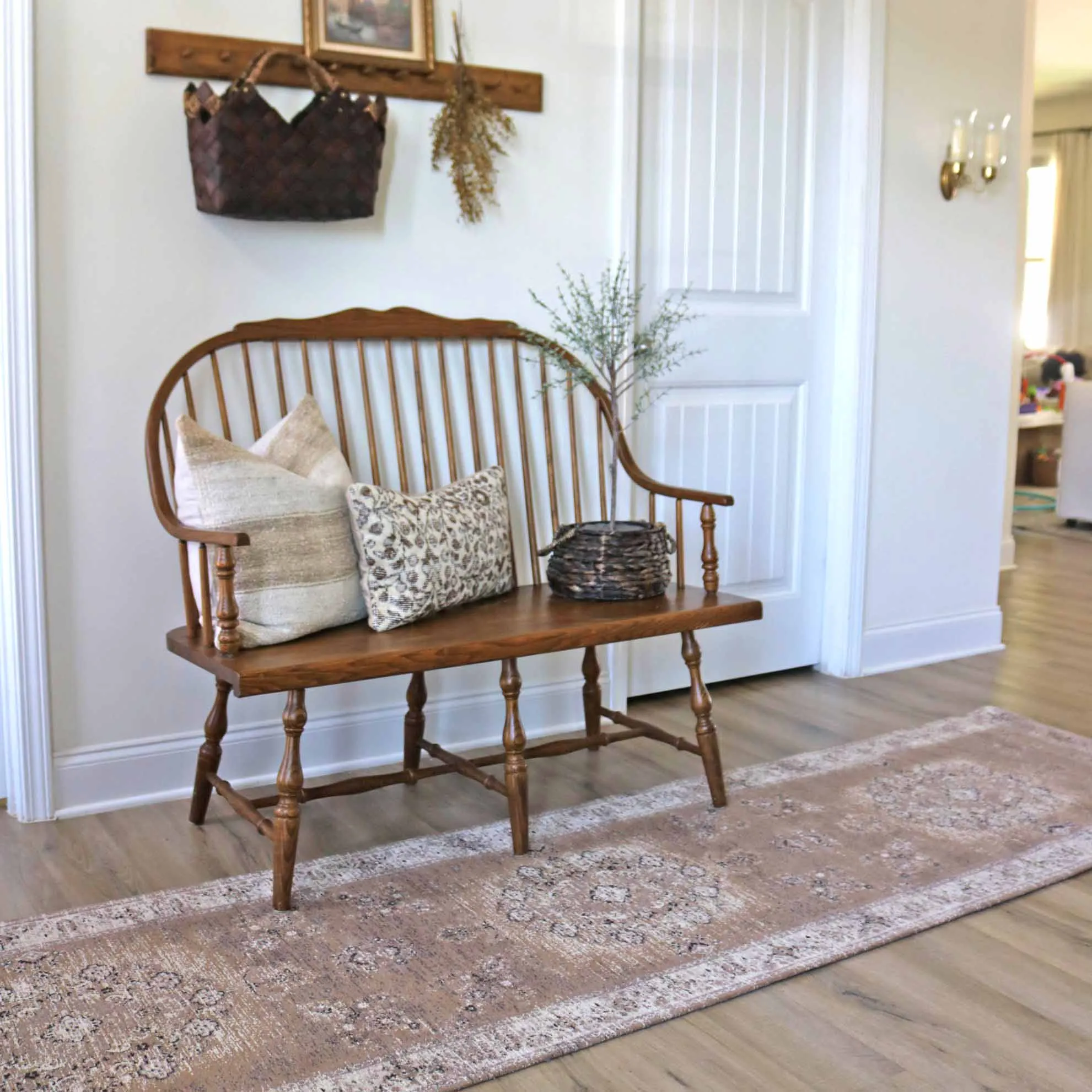 Olive Caramel Brown Traditional Medallion Runner Rug *NO RETURNS UNLESS FAULTY