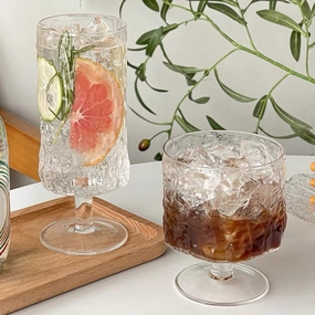Olivia Textured Cocktail Glasseshome decor ,wall decor 