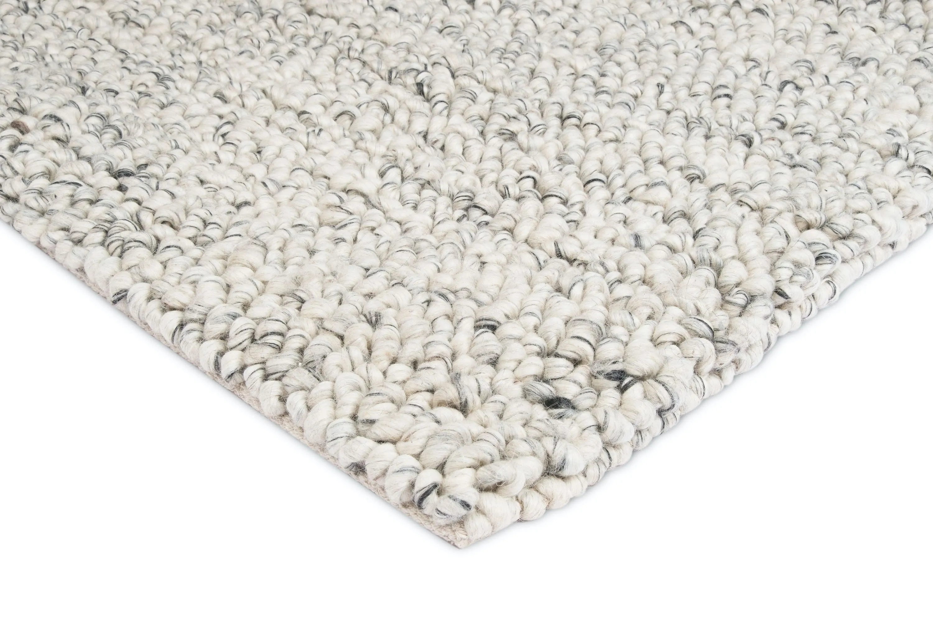 Ollie Grey and Ivory Marble Looped Rug *NO RETURNS UNLESS FAULTY