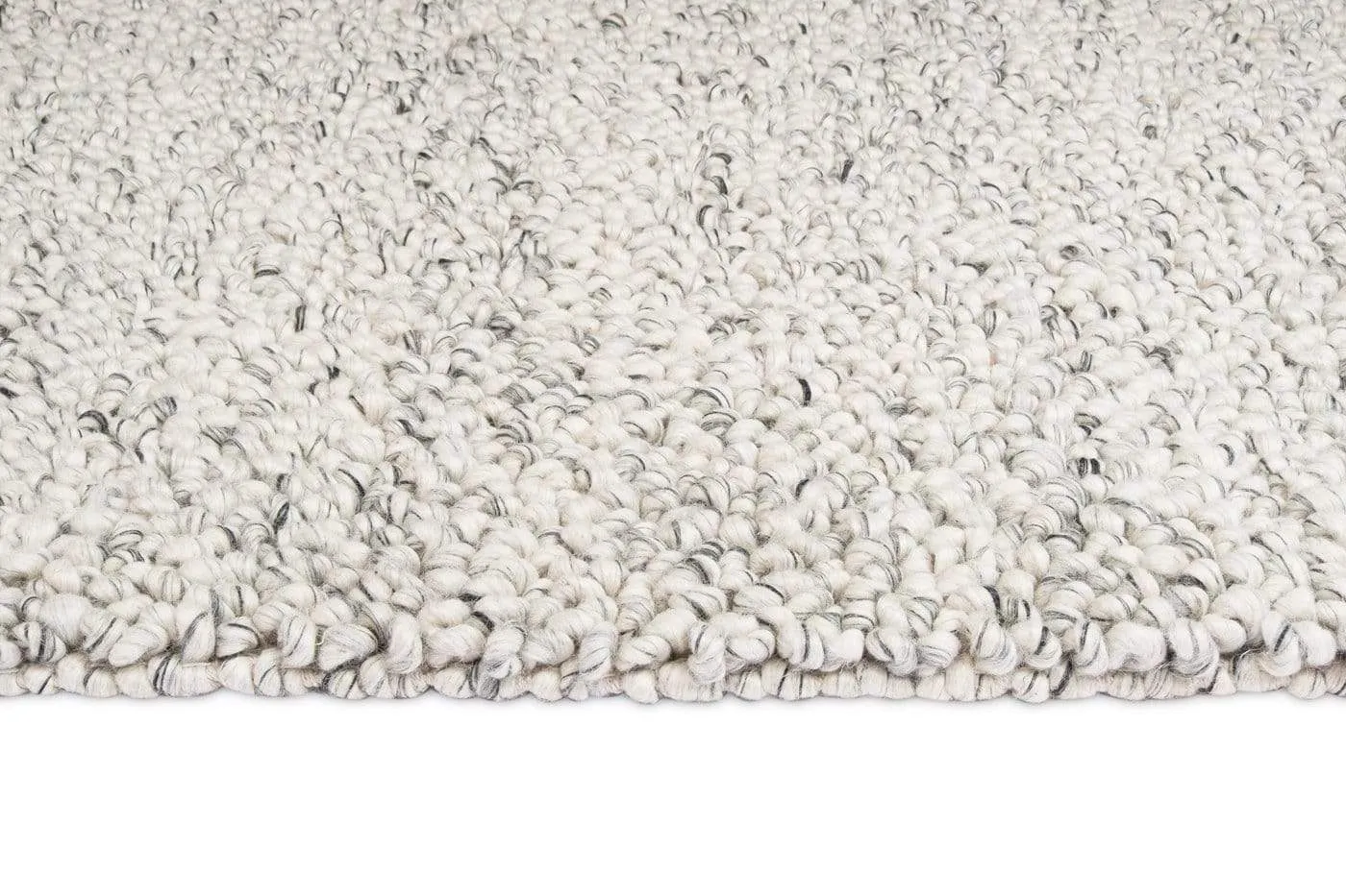 Ollie Grey and Ivory Marble Looped Rug *NO RETURNS UNLESS FAULTY