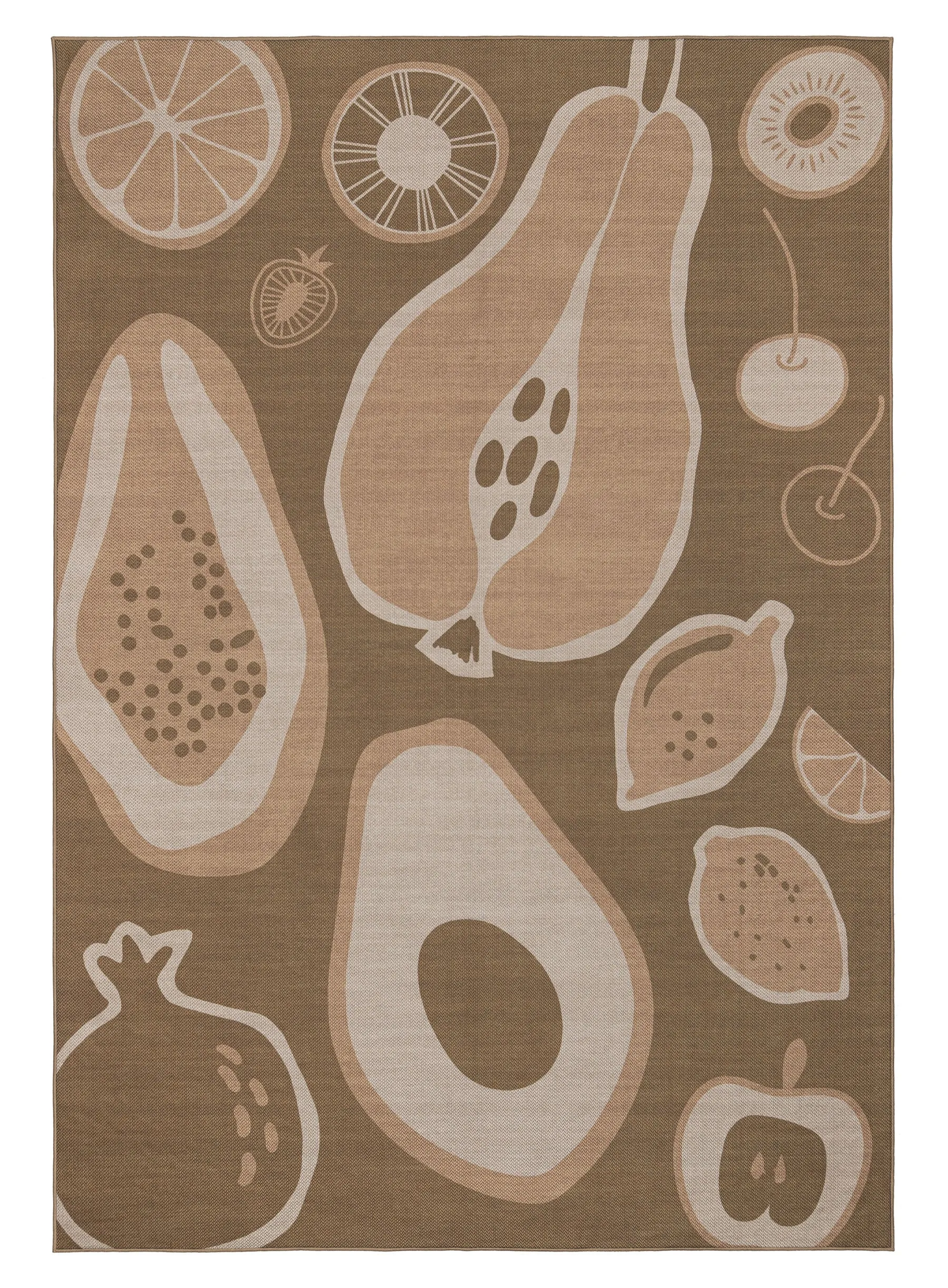Olwen Brown Graphic Indoor Outdoor Washable Rug *NO RETURNS UNLESS FAULTYmodern color block patchwork rug