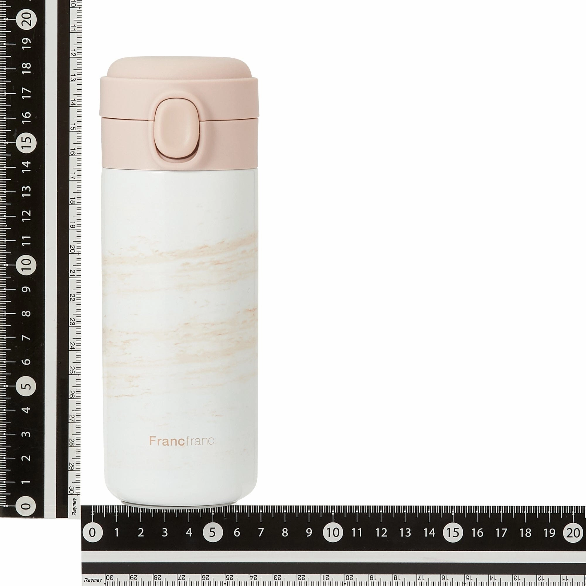 One Touch Stainless Steel Bottle 350Ml Marble