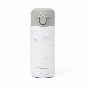 One-Touch Stainless Steel Bottle 350Ml Marble Whiteglass cups ,personalized mugs 