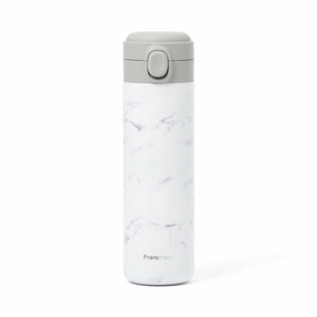 One-Touch Stainless Steel Bottle 480Ml Marble Whiteglass cups ,personalized mugs 