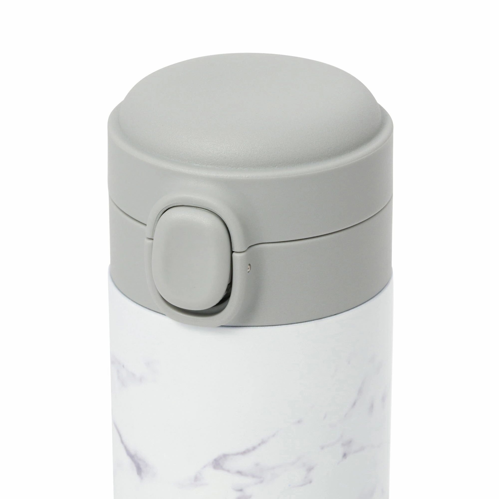 One-Touch Stainless Steel Bottle 480Ml Marble White